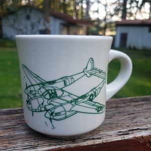 P-38 Lightning Aircraft/Plane Coffee Mug